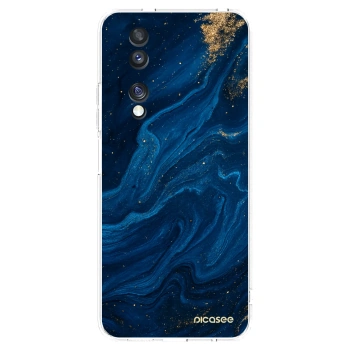 Picasee silikonski prozorni ovitek za Honor 70 - Blue