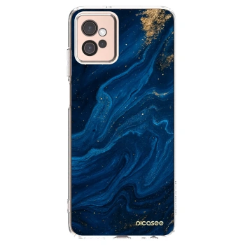 Picasee silikonski prozorni ovitek za Motorola Moto G32 - Blue