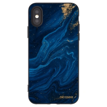 Picasee silikonski črni ovitek za Apple iPhone X/XS - Blue