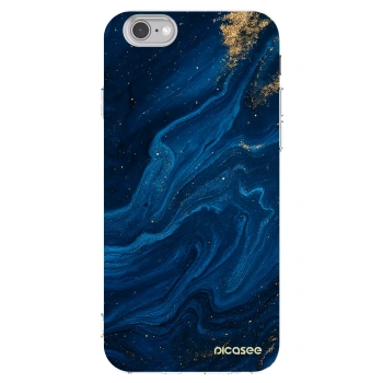 Picasee silikonski prozorni ovitek za Apple iPhone 6/6S - Blue