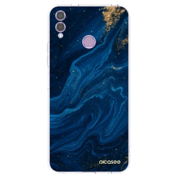 Picasee silikonski prozorni ovitek za Honor 8X - Blue