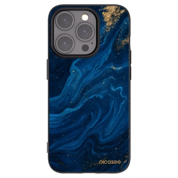 Picasee silikonski črni ovitek za Apple iPhone 15 Pro - Blue