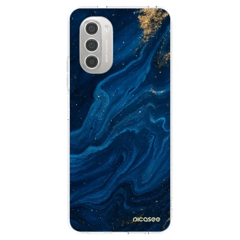Picasee silikonski prozorni ovitek za Motorola Moto G51 - Blue