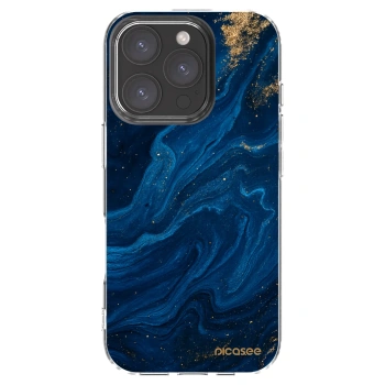 Picasee silikonski prozorni ovitek za Apple iPhone 16 Pro - Blue