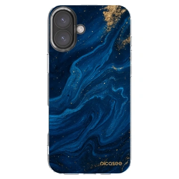 Picasee silikonski prozorni ovitek za Apple iPhone 16 Plus - Blue