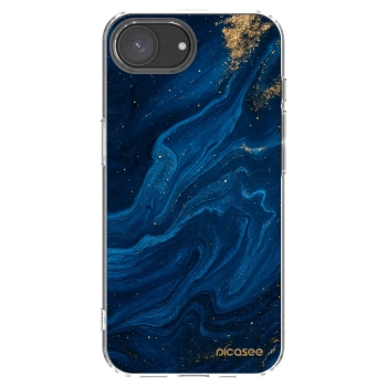 Picasee silikonski prozorni ovitek za Apple iPhone 16e - Blue