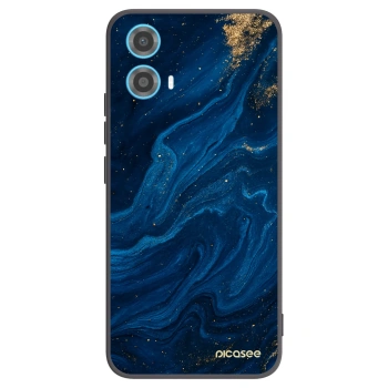 Picasee silikonski črni ovitek za Motorola Moto G34 5G - Blue