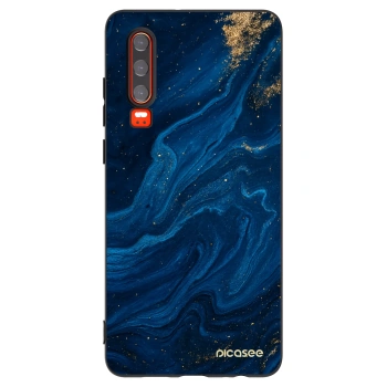Picasee silikonski črni ovitek za Huawei P30 - Blue