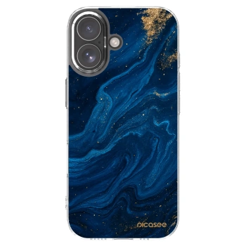 Picasee silikonski prozorni ovitek za Apple iPhone 17 - Blue