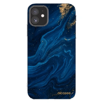 Picasee silikonski prozorni ovitek za Apple iPhone 11 - Blue