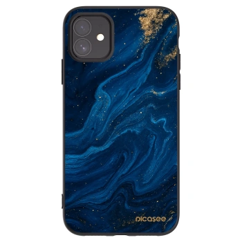 Picasee silikonski črni ovitek za Apple iPhone 11 - Blue