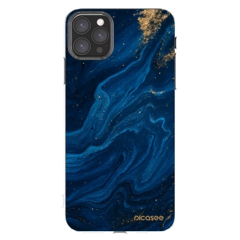 Picasee silikonski prozorni ovitek za Apple iPhone 11 Pro Max - Blue