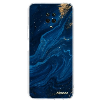 Picasee silikonski prozorni ovitek za Xiaomi Redmi Note 9 Pro - Blue
