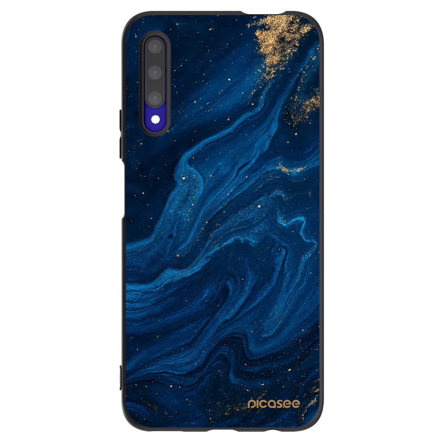 Picasee silikonski črni ovitek za Honor 9X Pro - Blue