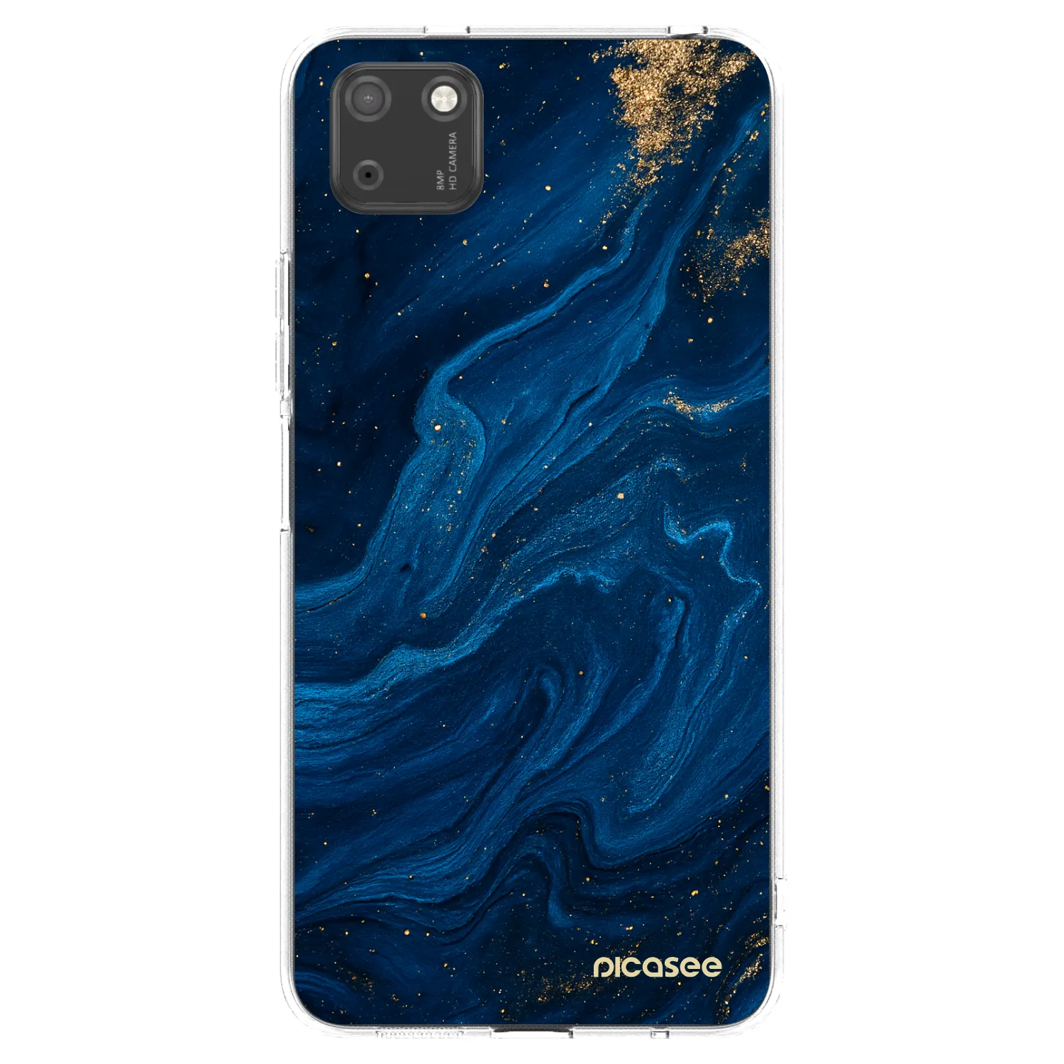 Picasee silikonski prozorni ovitek za Huawei Y5P - Blue