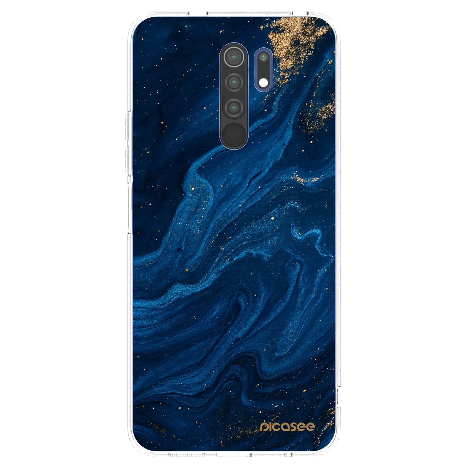 Picasee silikonski prozorni ovitek za Xiaomi Redmi 9 - Blue