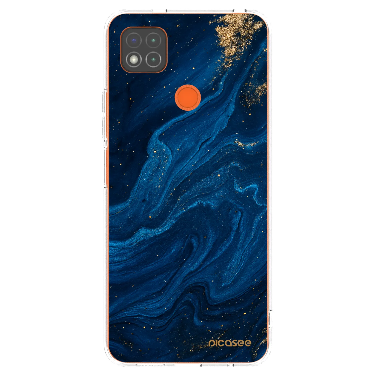 Picasee silikonski prozorni ovitek za Xiaomi Redmi 9C - Blue