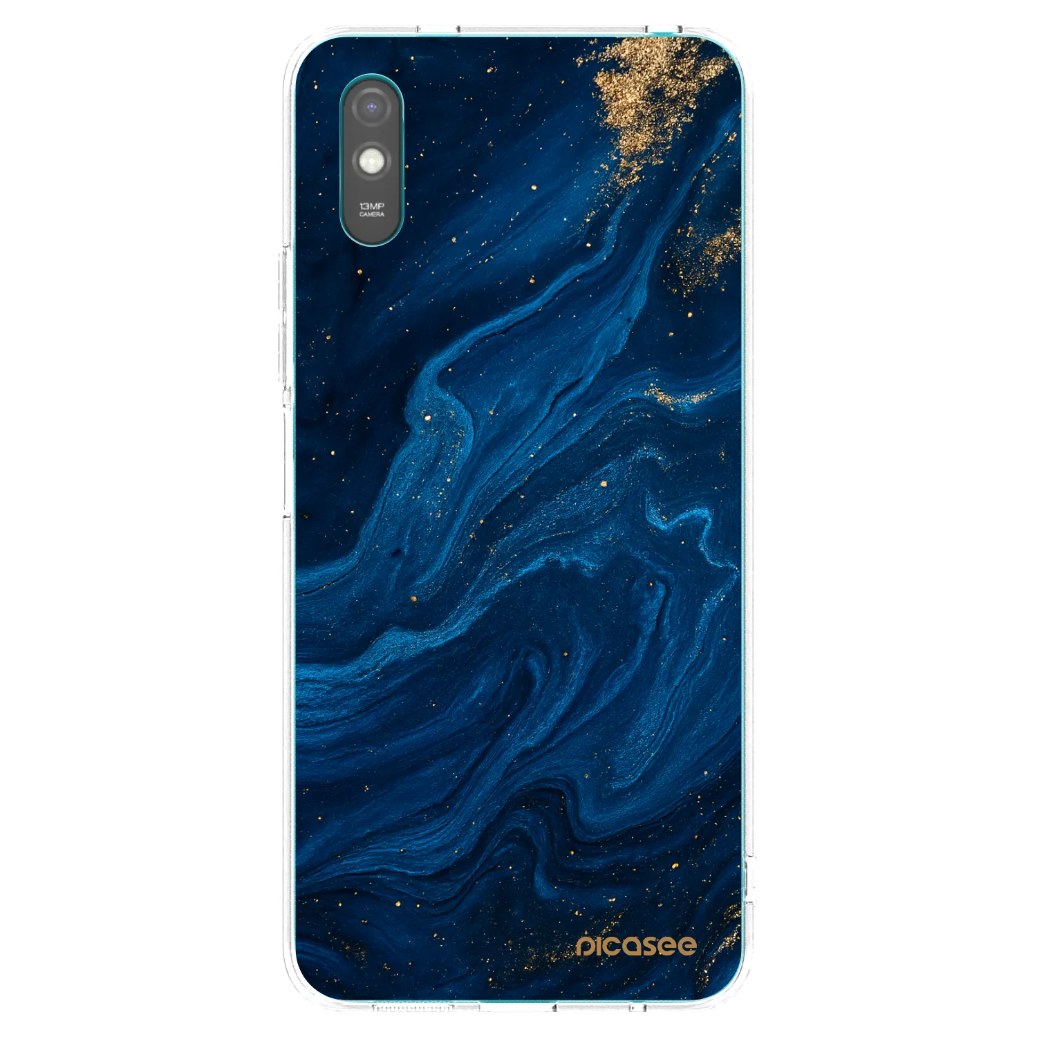 Picasee silikonski prozorni ovitek za Xiaomi Redmi 9A - Blue