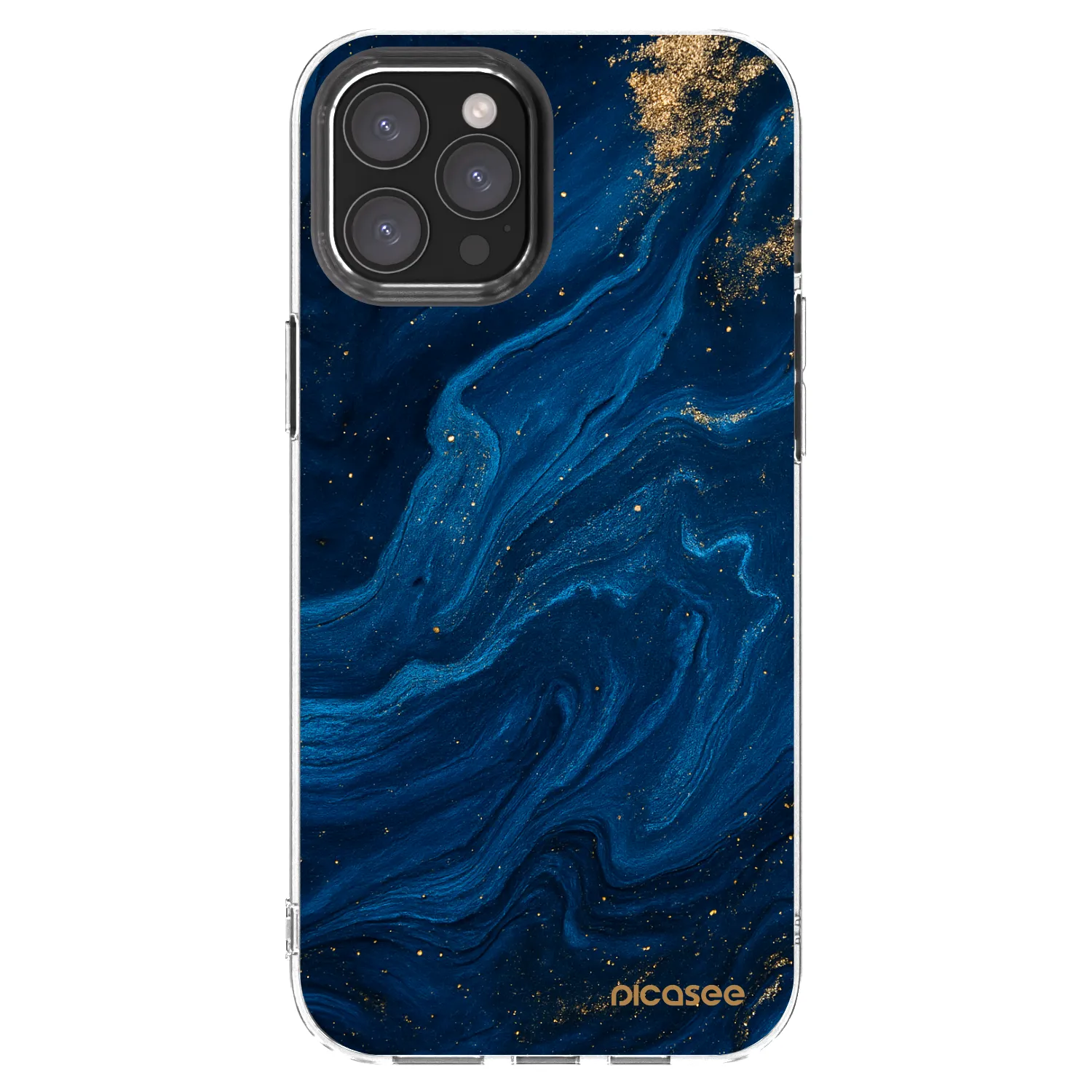 Picasee silikonski prozorni ovitek za Apple iPhone 12 Pro Max - Blue