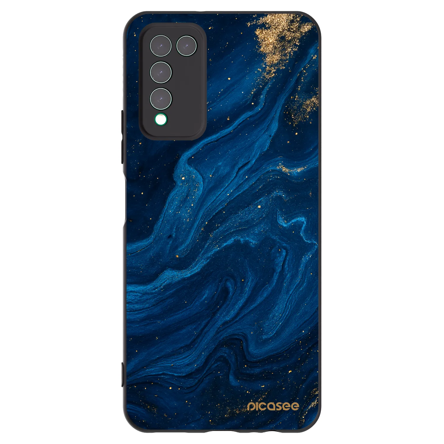Picasee silikonski črni ovitek za Honor 10X Lite - Blue