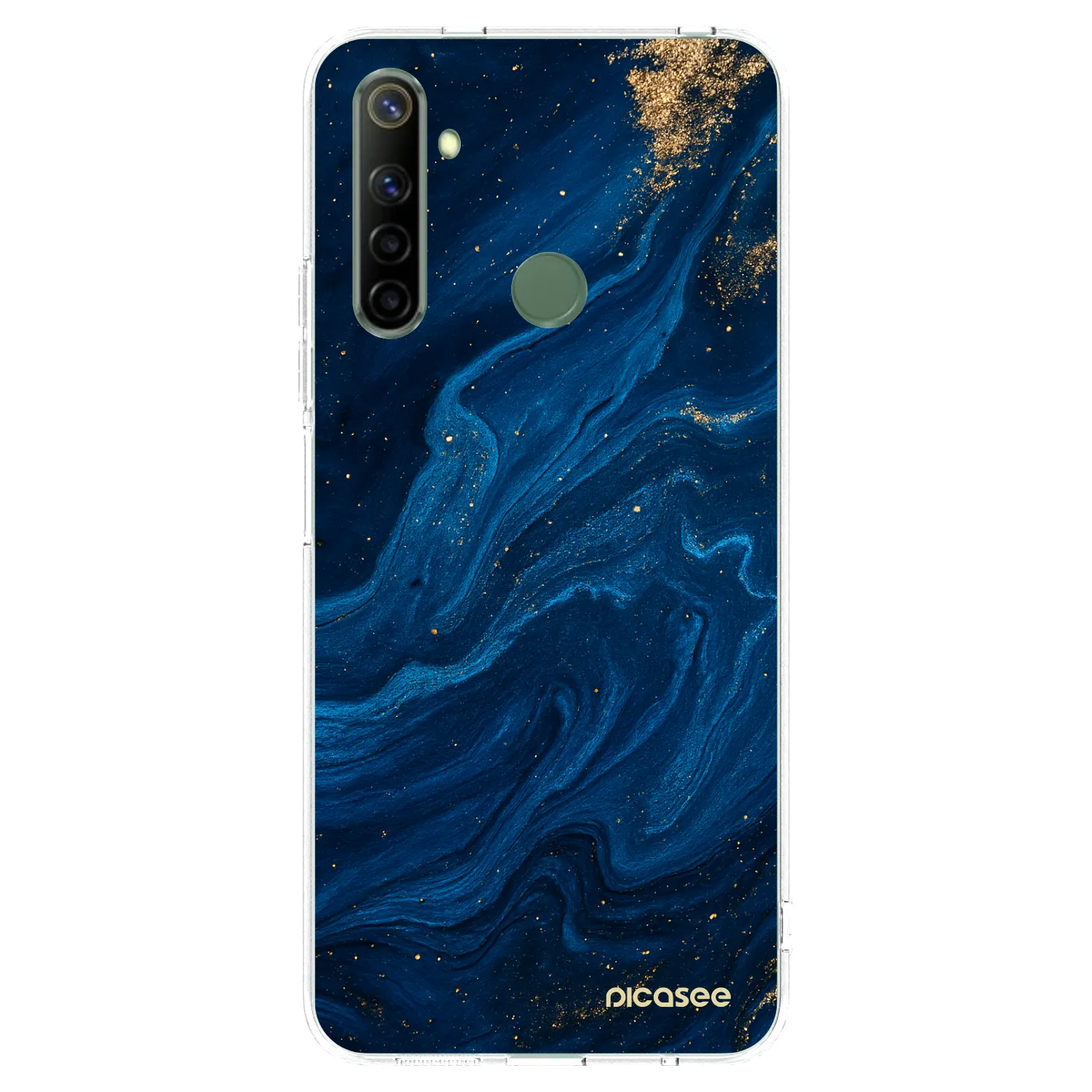 Picasee silikonski prozorni ovitek za Realme 6i - Blue