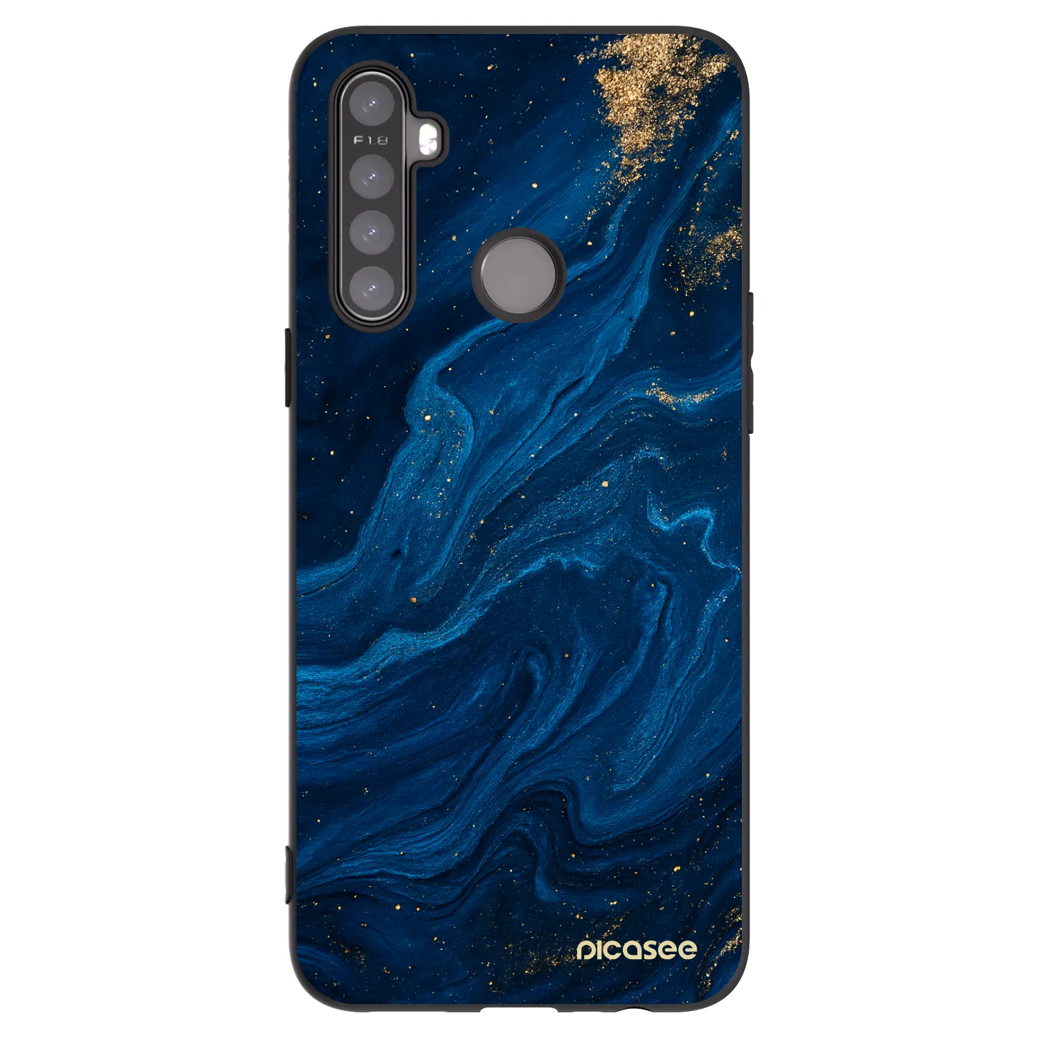 Picasee silikonski črni ovitek za Realme 6i - Blue