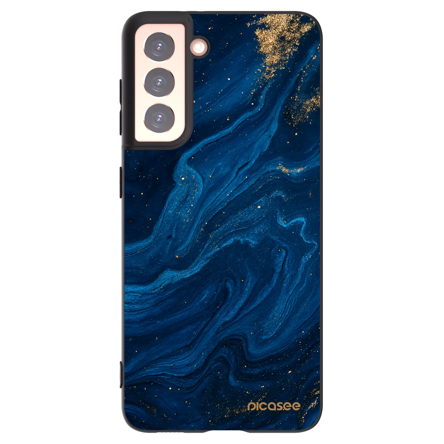 Picasee silikonski črni ovitek za Samsung Galaxy S21 5G G991B - Blue