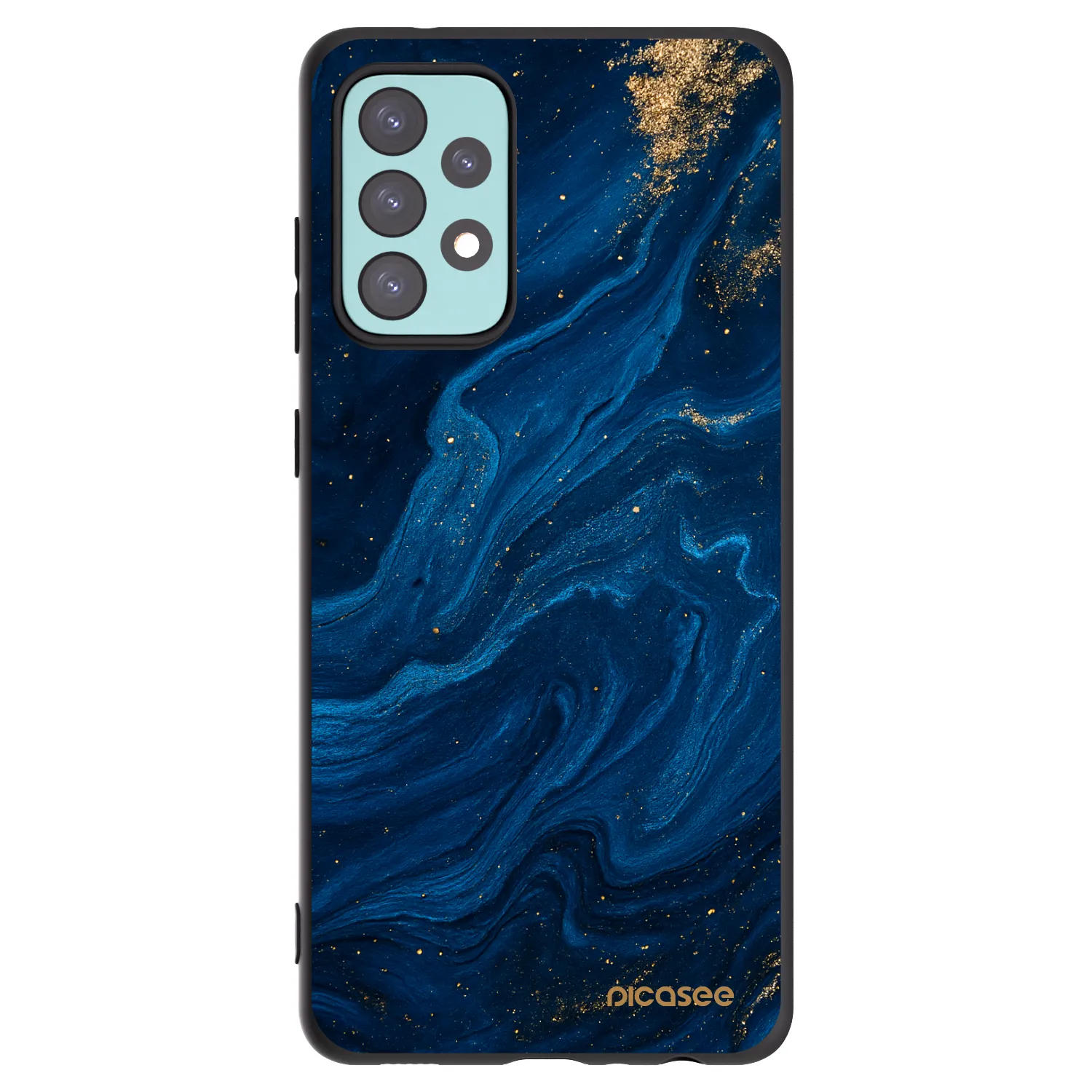 Picasee silikonski črni ovitek za Samsung Galaxy A72 A725F - Blue