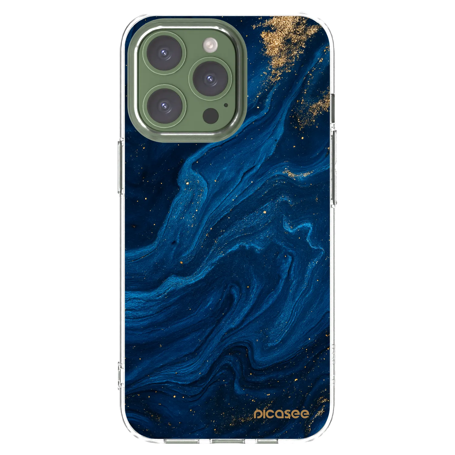 Picasee silikonski prozorni ovitek za Apple iPhone 13 Pro - Blue