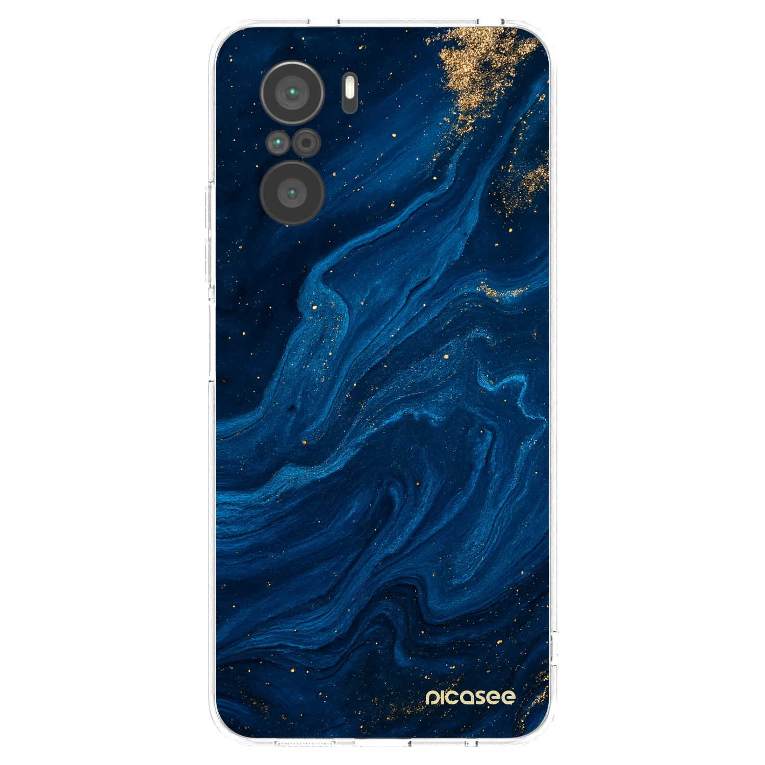 Picasee silikonski prozorni ovitek za Xiaomi Poco F3 - Blue