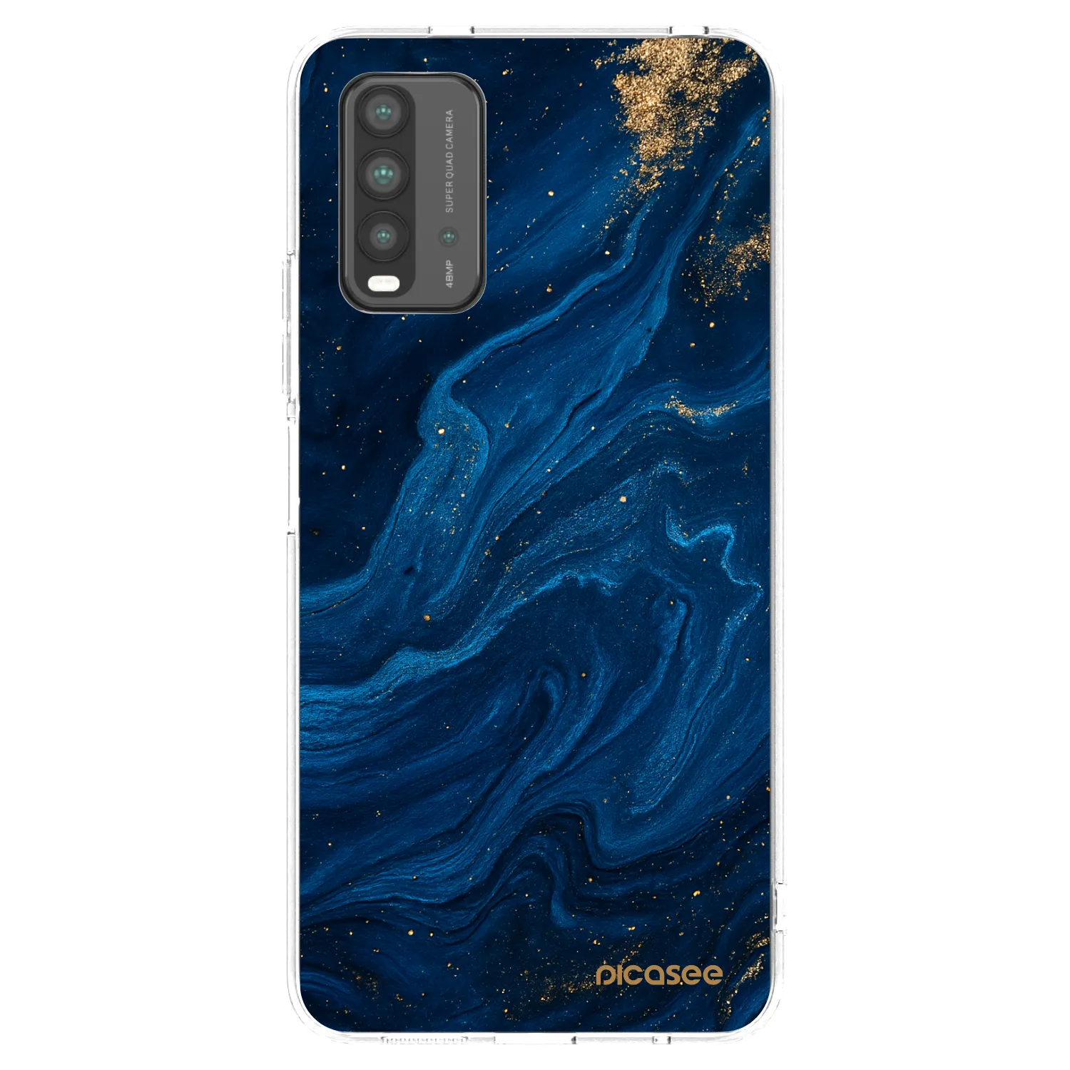 Picasee silikonski prozorni ovitek za Xiaomi Redmi 9T - Blue