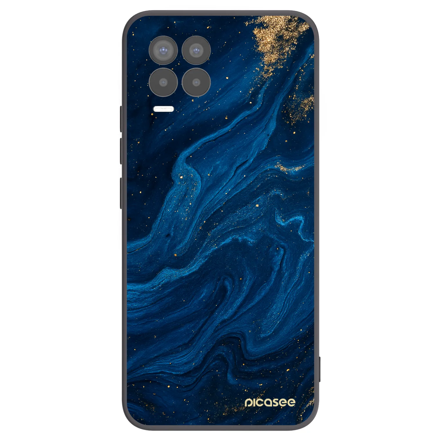 Picasee silikonski črni ovitek za Realme 8 Pro - Blue