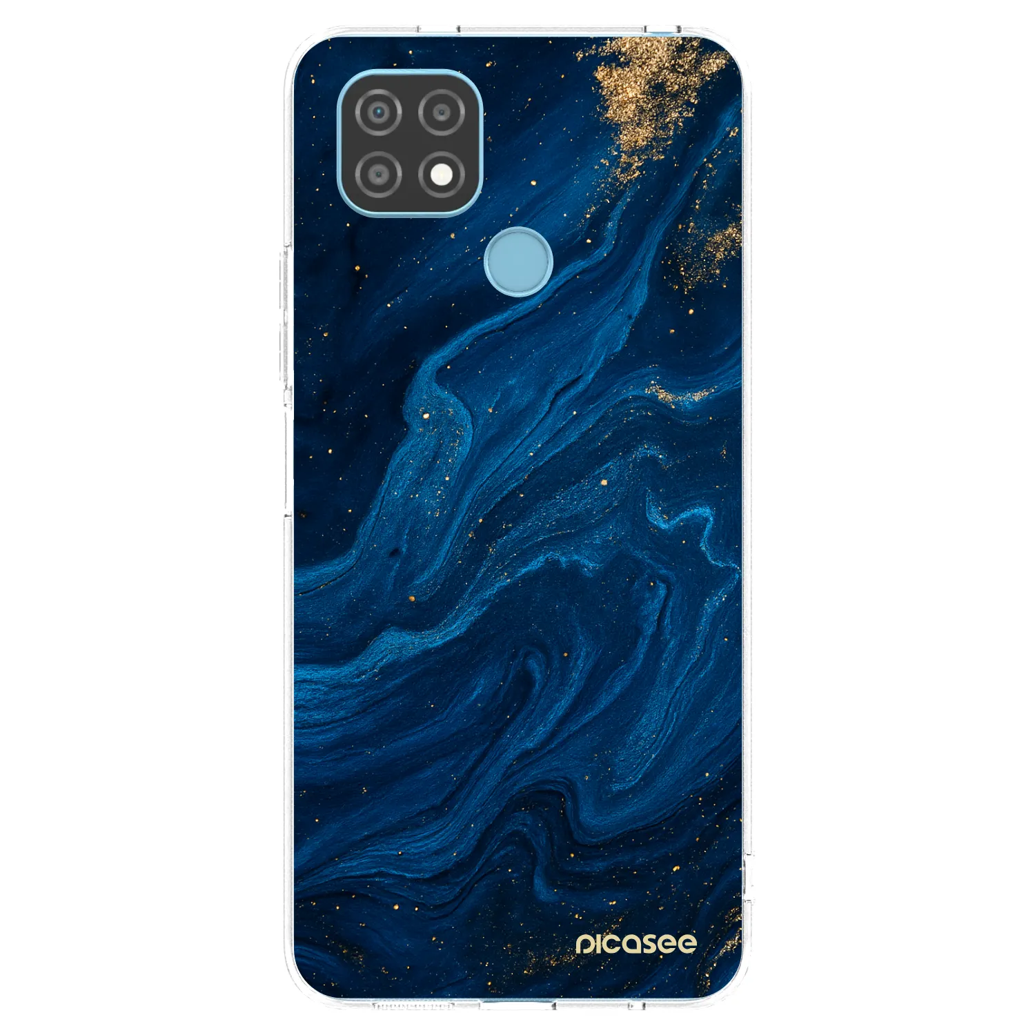 Picasee silikonski prozorni ovitek za Realme C21 - Blue