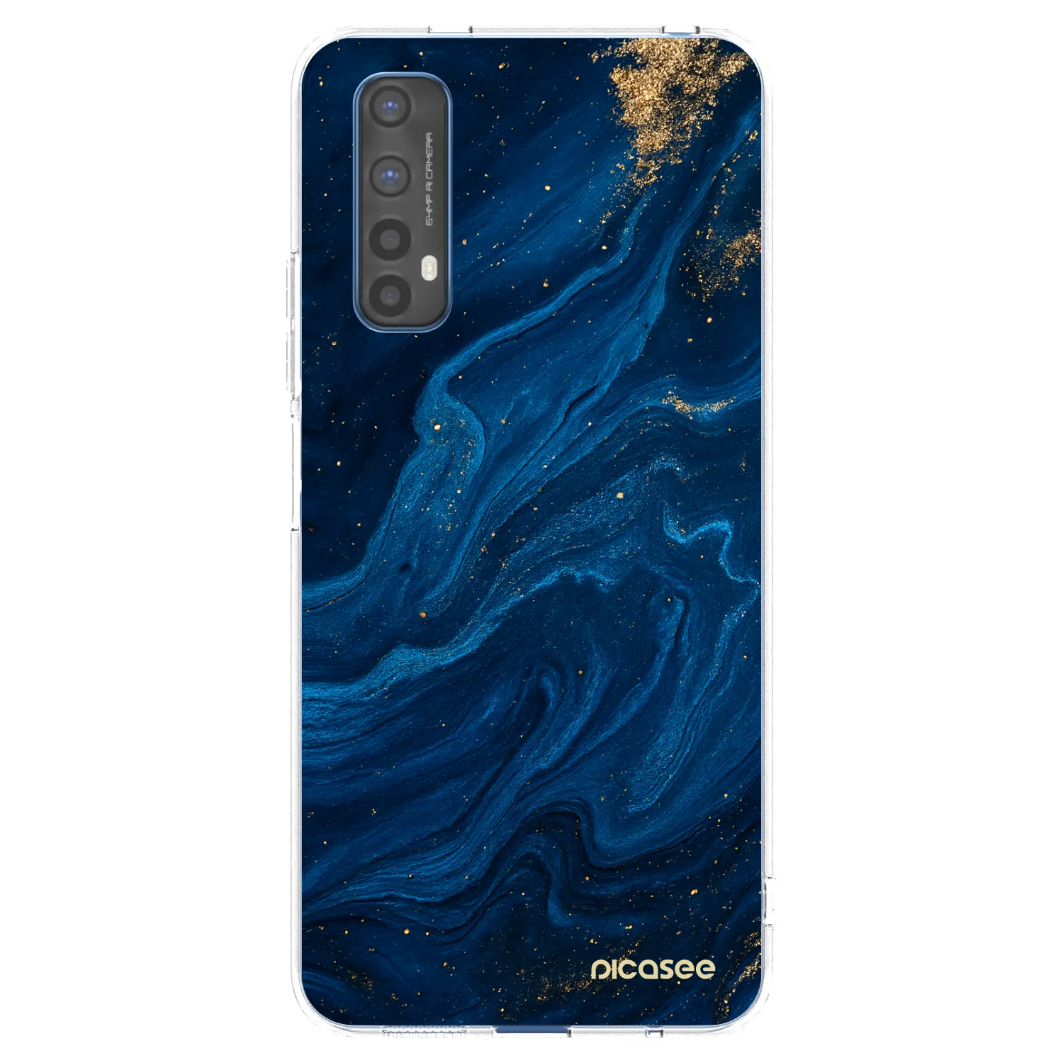 Picasee silikonski prozorni ovitek za Realme 7 - Blue