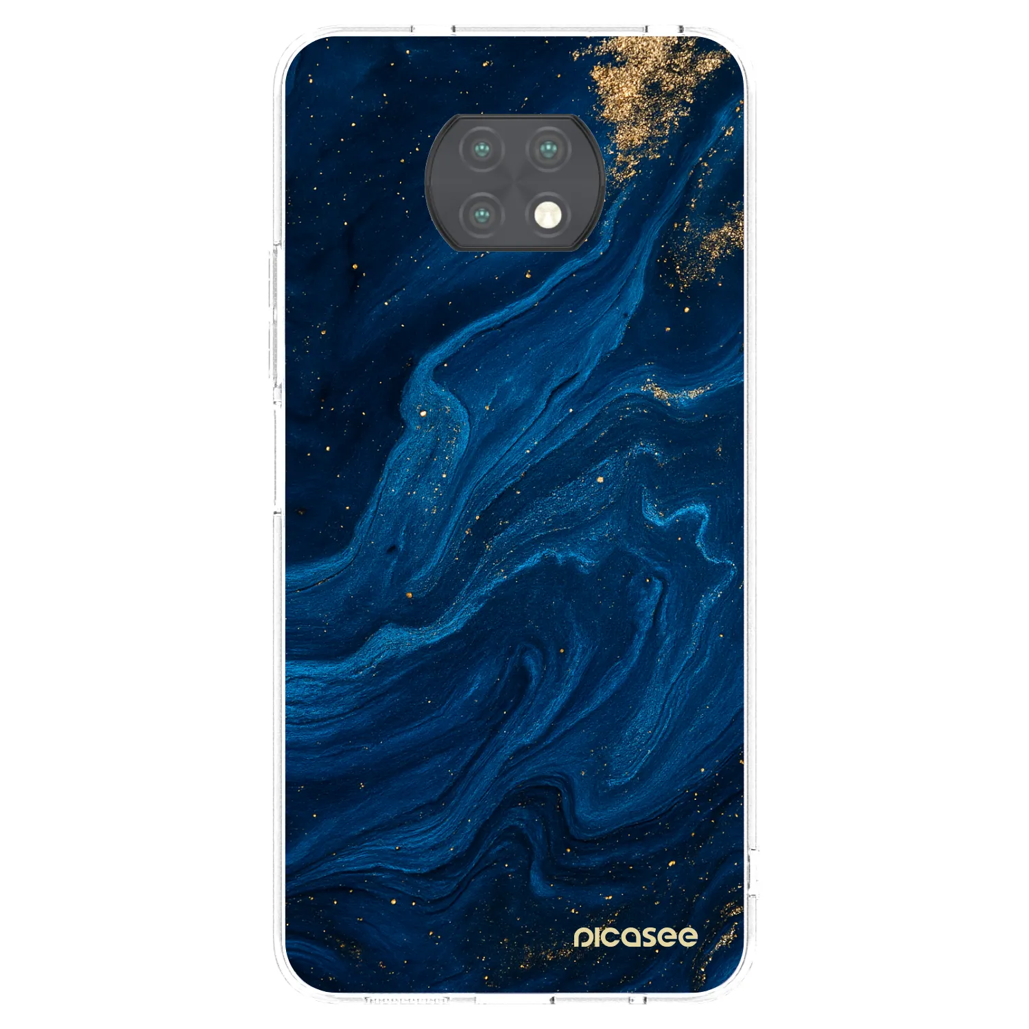 Picasee silikonski prozorni ovitek za Xiaomi Redmi Note 9T - Blue