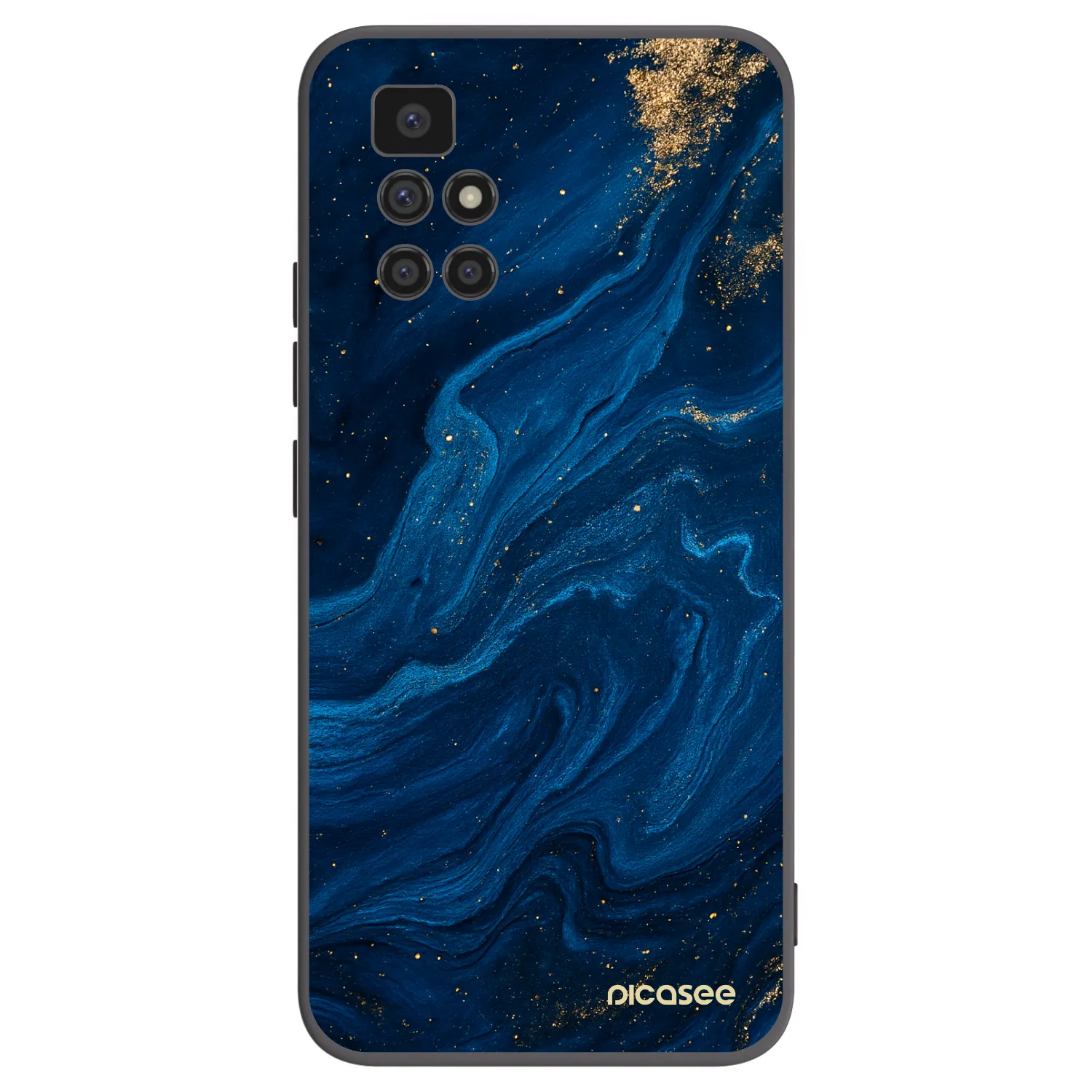 Picasee silikonski črni ovitek za Xiaomi Redmi 10 - Blue