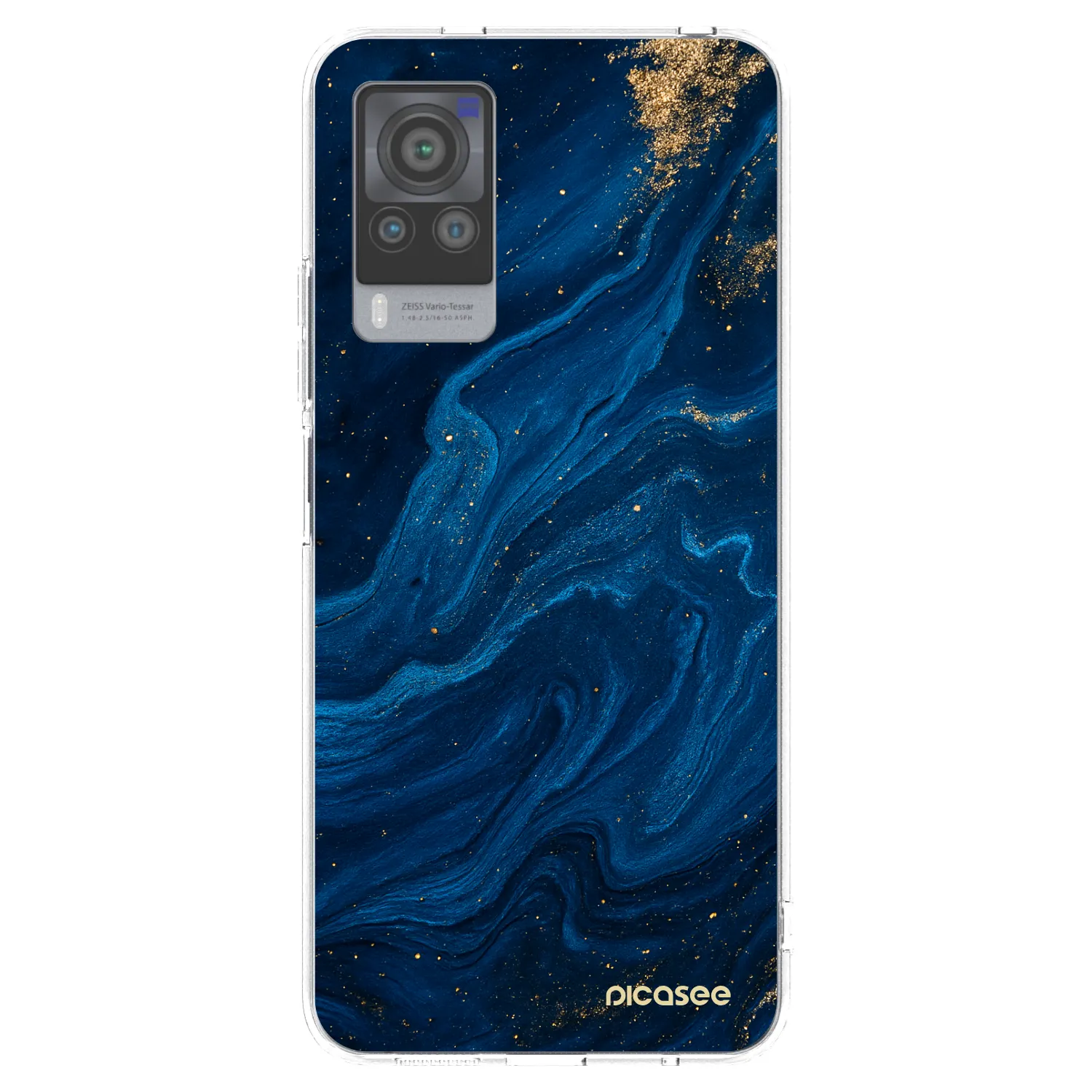 Picasee silikonski prozorni ovitek za Vivo X60 Pro 5G - Blue