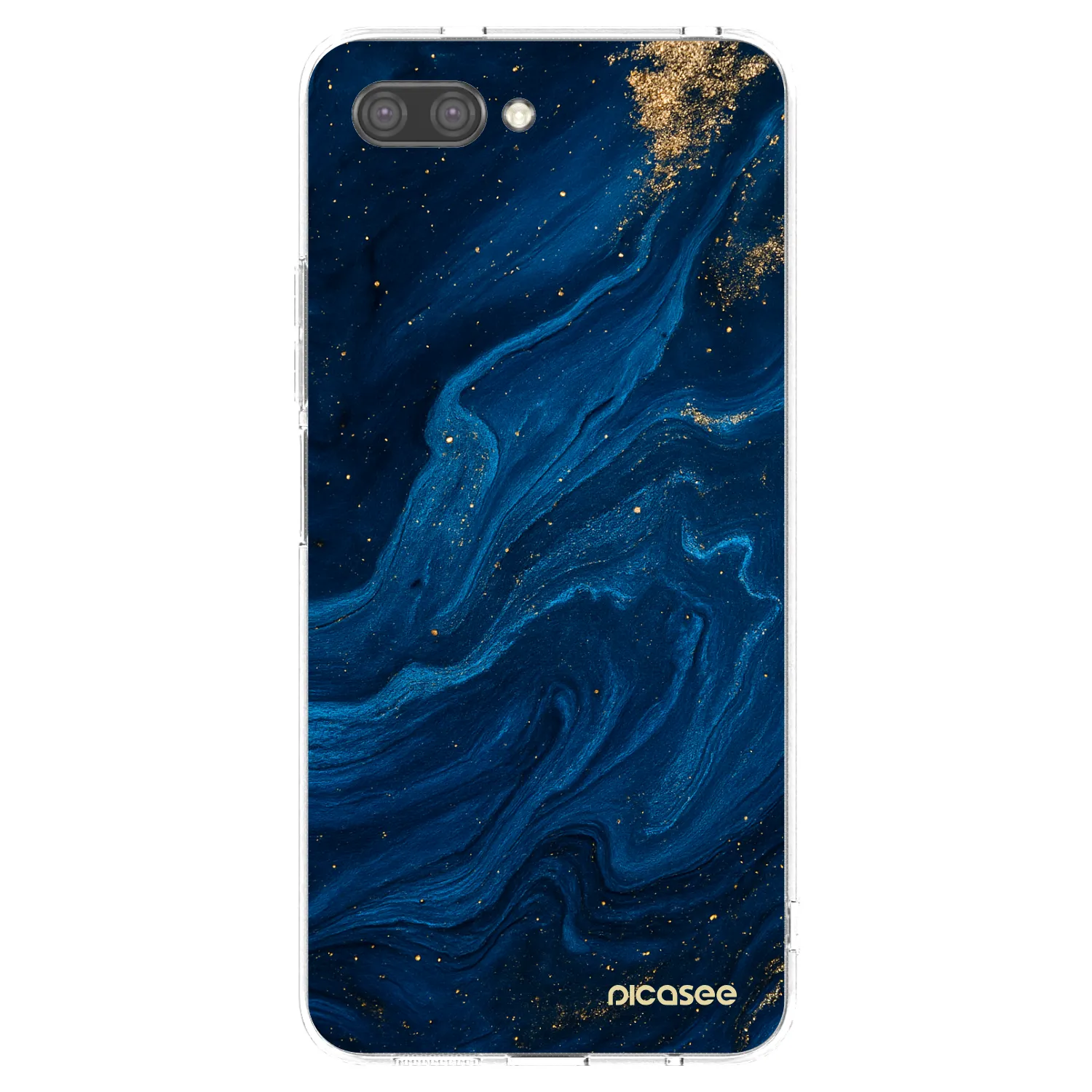 Picasee silikonski prozorni ovitek za Honor 10 - Blue