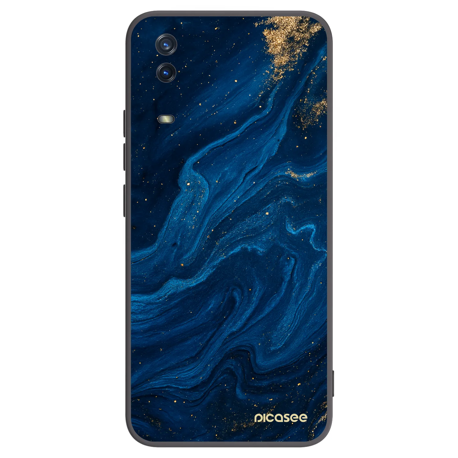 Picasee silikonski črni ovitek za Vivo Y11s - Blue