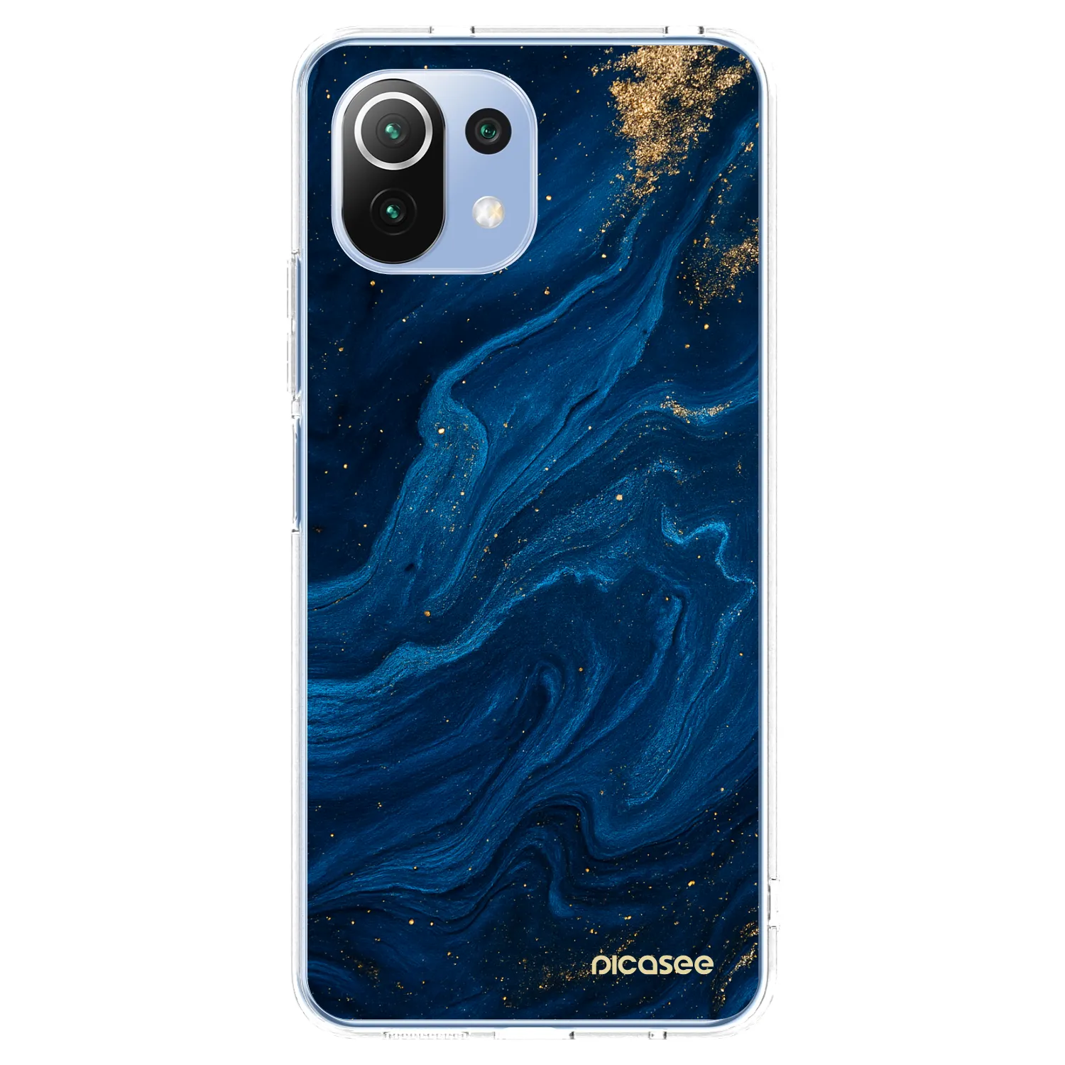 Picasee silikonski prozorni ovitek za Xiaomi 11 Lite 5G NE - Blue