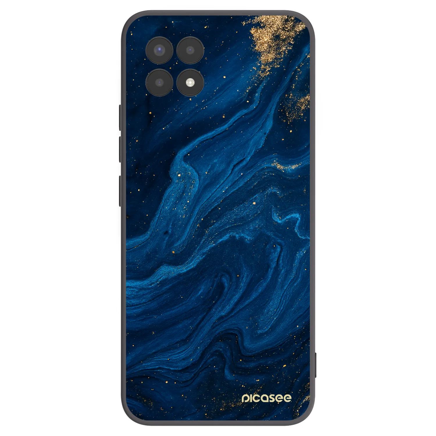 Picasee silikonski črni ovitek za Realme 8i - Blue