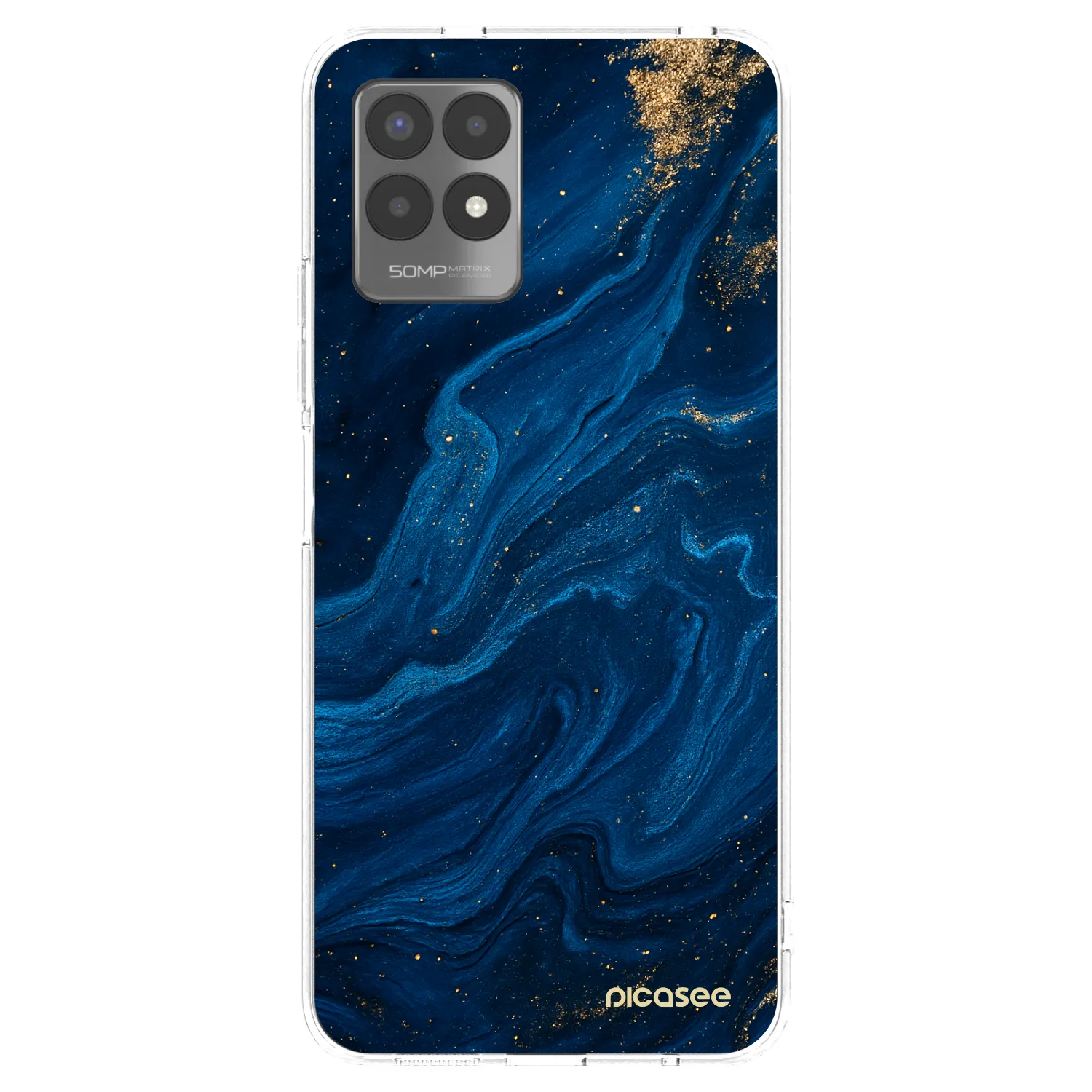 Picasee silikonski prozorni ovitek za Realme 8i - Blue