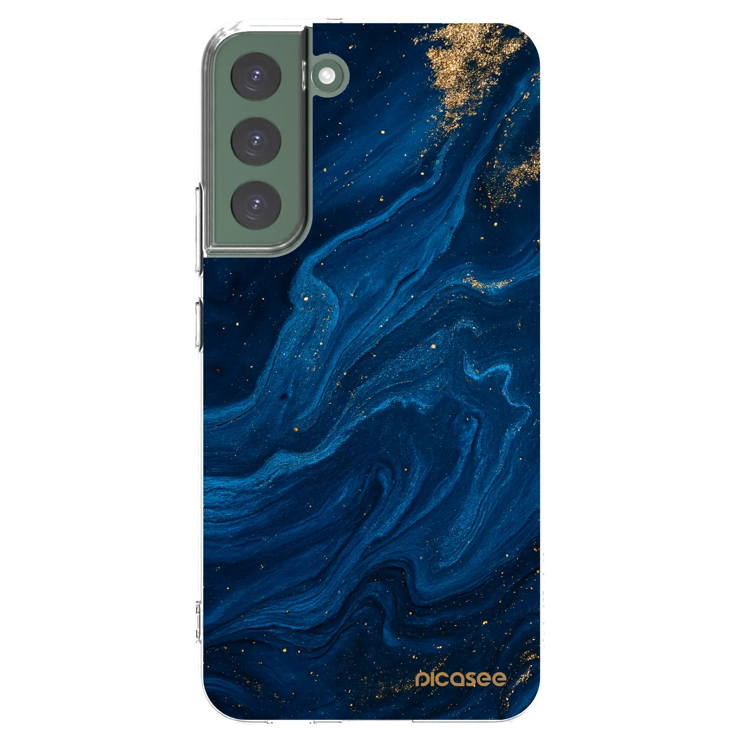 Picasee silikonski prozorni ovitek za Samsung Galaxy S22+ 5G - Blue
