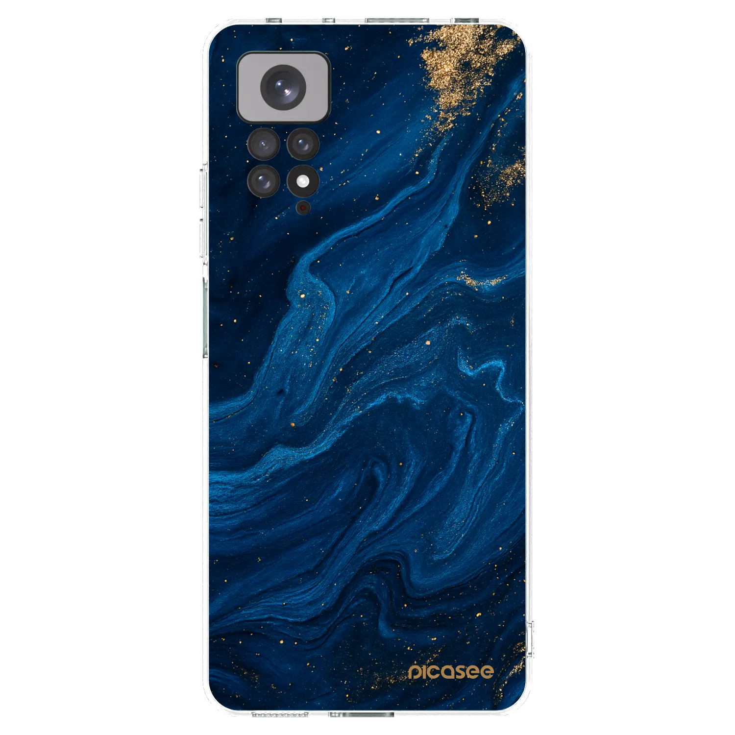 Picasee silikonski prozorni ovitek za Xiaomi Redmi Note 11 - Blue