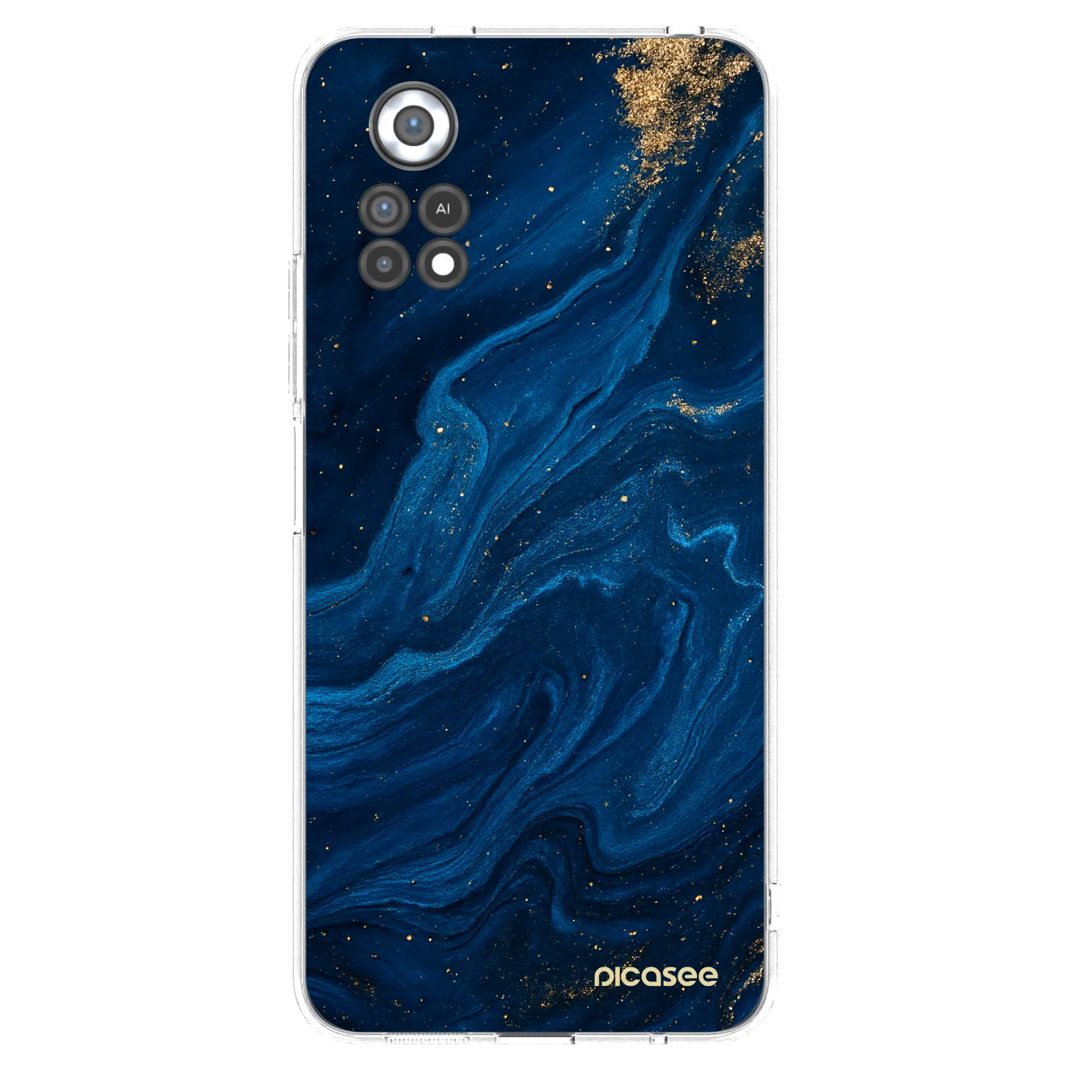 Picasee silikonski prozorni ovitek za Xiaomi Poco X4 Pro 5G - Blue