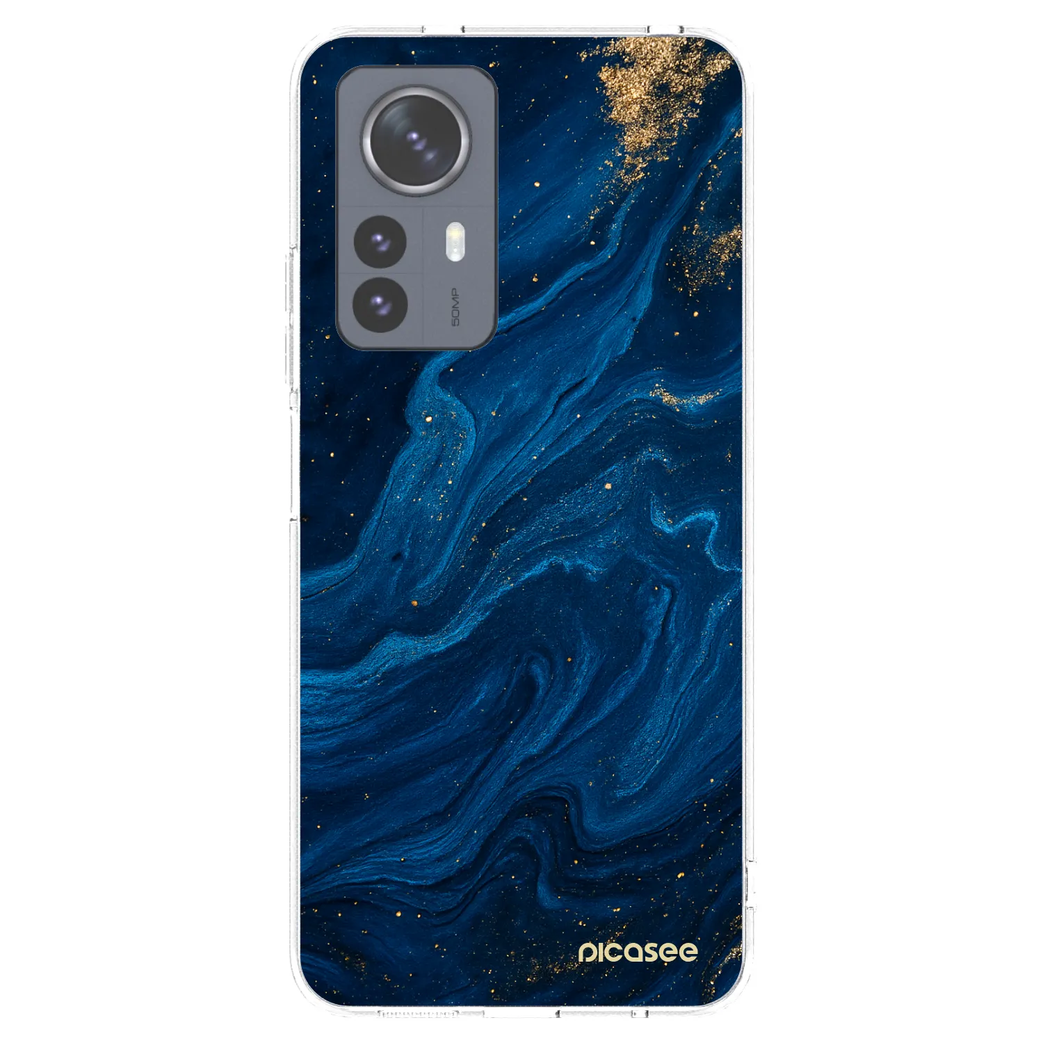 Picasee silikonski prozorni ovitek za Xiaomi 12 Pro - Blue