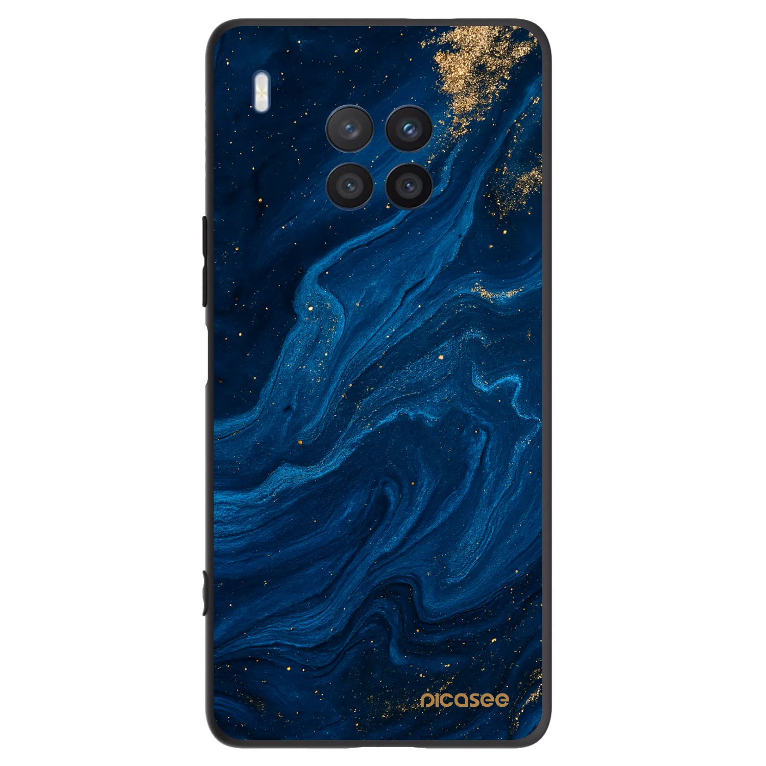 Picasee silikonski črni ovitek za Honor 50 Lite - Blue