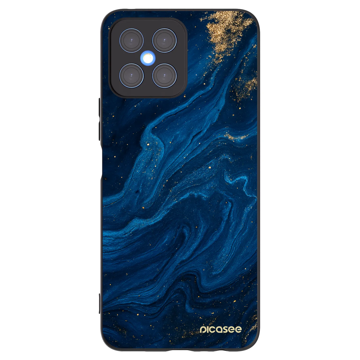 Picasee silikonski črni ovitek za Honor X8 4G - Blue