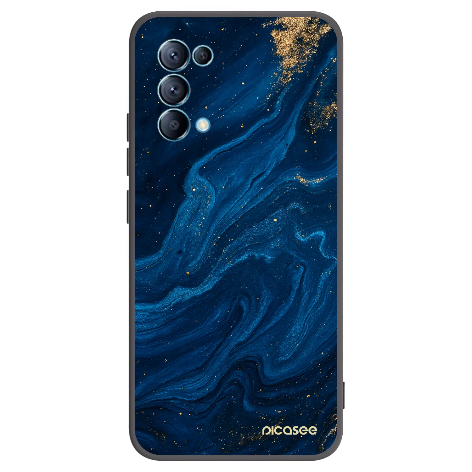 Picasee silikonski črni ovitek za OPPO Reno 5 5G - Blue
