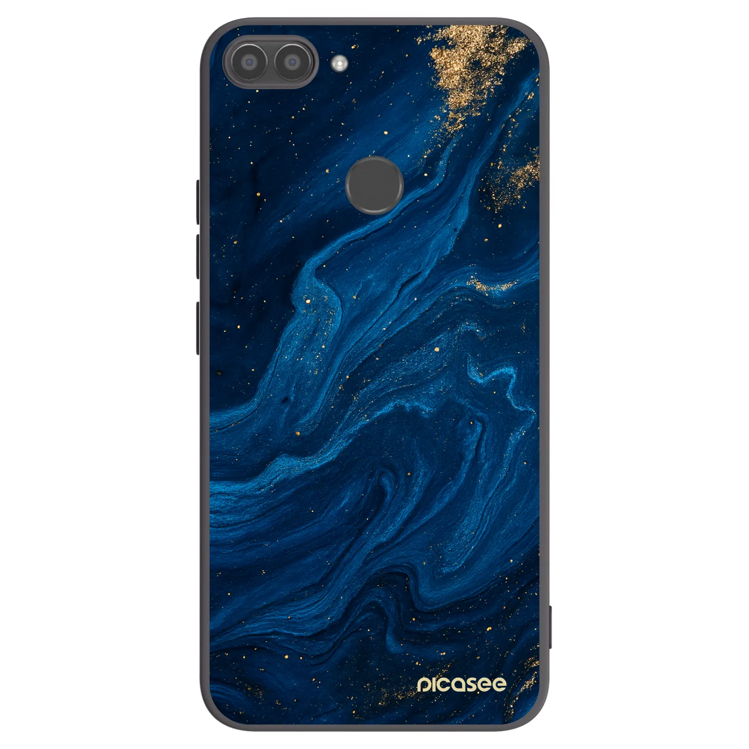 Picasee silikonski črni ovitek za Huawei P Smart - Blue